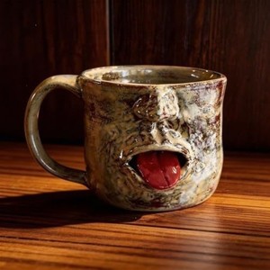 Creative Resin Tongue Out Face Mug Retro Funny Coffee Mug Milk Mug <b>Ornament</b> - Product Image 2