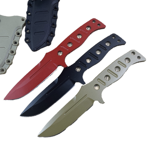 Couteau de survie portable BM 043 pour la chasse en extérieur, lame fixe intégrée 8CR14, manche en acier plein, pour le camping - Product Image 1