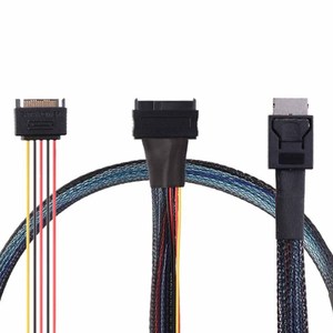 Câble de serveur PCIE Oculink <span class=keywords><strong>SFF</strong></span> 8611 4I vers U.2 SAS <span class=keywords><strong>SFF</strong></span> <span class=keywords><strong>8639</strong></span>+15P SATA - Product Image 4