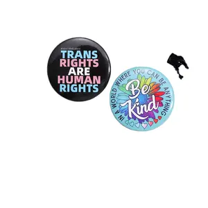 Cầu vồng LGBT tinplate Nút mềm Pin tự hào Đồng Minh Trâm cho hat Túi niềm tự hào cờ trang sức quà tặng ve áo huy hiệu 44mm