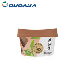 135ml PP personnalisé IML nourriture plastique glace glacée yaourt beurre <span class=keywords><strong>pot</strong></span> tasses emballage avec couvercle cuillère - Product Image 4