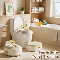 Siège d'apprentissage de la propreté 3-en-1 pour bébés garçons et filles - Chaise de toilette portable antidérapante pour tout-petits