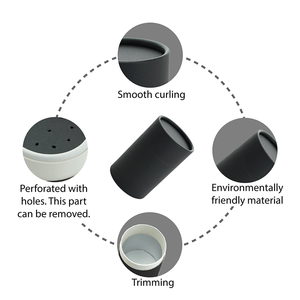Black White Kraft Salt/<strong>Pepper</strong>/Loose Powder Paper Shaker Tube Lid <strong>Packaging</strong> Cosmetic Bottle Aluminum Foil Lining Custom Skin Care - Product Image 3