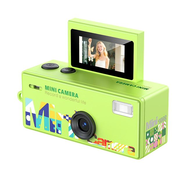 Retro Mini Thumb Camera Keychain Photo Video Audio Recording Student Travel Photography Gift Compact Digital Camera