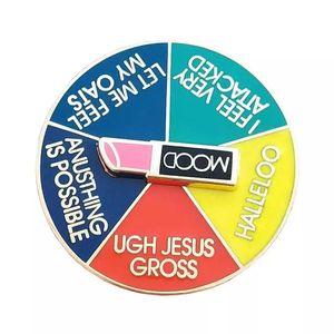 Pin de Solapa Personalizado de Metal con Diseño de Dibujos Animados, Impresión Serigráfica, Giratorio, Esmaltado - Product Image 5