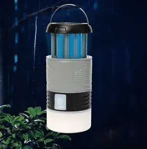 Nova atualização solar USB recarregável mosquito assassino UV lanterna à prova d'água repelente de luz ao ar livre armadilha para insetos