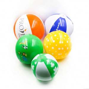 Ballon de plage gonflable avec impression de logo, personnalisé, 36 ballons de plage en tissu plastique publicitaires blancs, verts, colorés, en PVC, en vrac - Product Image 4