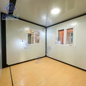 บ้านสำเร็จรูปทรงสี่เหลี่ยมผืนผ้า HeSHi ดีไซน์ทันสมัยสำหรับใช้ในบ้าน พร้อมประตูและหน้าต่างกระจก - Product Image 3