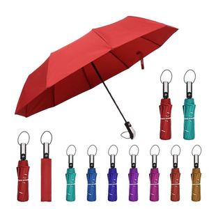 UV Foldable Custom <b>Smart</b> Luxury Automatic Folding Windproof Umbrella with Solar Lights - Product Image 4