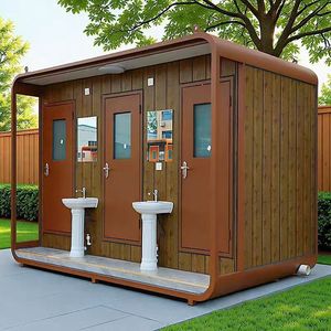 Baño Móvil Portátil, Baño Público, Panel Sándwich, Diseño Moderno para Uso en Exteriores - Product Image 3