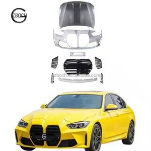 Kit de carrocería para <span class=keywords><strong>BMW</strong></span> Serie 3 F30 F35 Facelift <span class=keywords><strong>2022</strong></span> G80 M3, parachoques delantero para coche, parrilla, capó de motor, accesorios para automóviles - Product Image 1