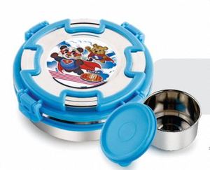 Lonchera BIG BOSS Azul de Acero Inoxidable, Contenedor de Comida para Niños con Compartimentos, Almacenamiento de Alimentos para la Escuela - Product Image 2