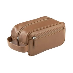 BSCI Factory Stylish Leather Dopp Kit Leather <b>Toiletry</b> <b>Bag</b> <b>for</b> <b>Men</b> - Product Image 4