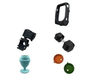 China Supplier Rubber Molded Silicone Epdm Nbr Parts Cr Custom Rubber Compression Parts