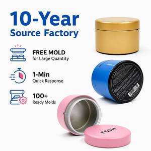 Caja Metálica Portátil de Bolsillo para Viaje, Mini Contenedor Hermético para Hierbas Secas, a Prueba de Olores, Venta al por Mayor, Fabricación OEM Personalizada - Product Image 3