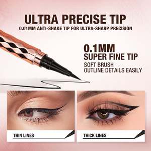 O.TWO.O Stylo Eyeliner Liquide à Tête Éponge Douce, Séchage Rapide, Imperméable, Longue Tenue, Effet Œil de <span class=keywords><strong>Chat</strong></span> Miraculeux - Product Image 4