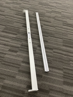 Pieds de table de bureau télescopiques réglables en fer, cadre de bureau commercial extensible 1200-1600 mm, base de bureau debout moderne robuste