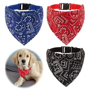 Small Medium Large Dogs Adjustable Collars Pet Handkerchief Bibs Dog Bandana Collar Scarf for Puppy Dress-up Accessories