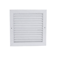 Grille de ventilation extérieure carrée moderne en alliage d'aluminium, pare-pluie, protection contre le vent, respirante, perforée, dissipation de la chaleur