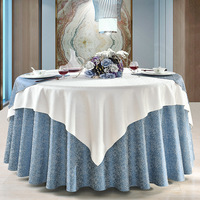 Linge de table rond Double couche 2023 Polyester, vente en gros, 100%