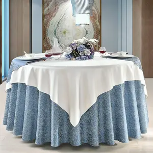 Khăn Trải Bàn Tròn 2023 Polyester Thiết Kế Hai Lớp Sang Trọng Bán Sỉ 100% - Product Image 1