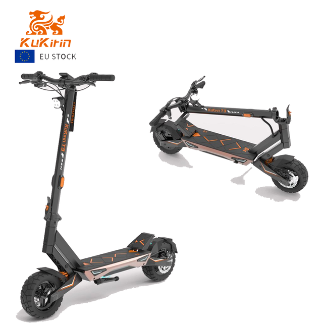 2026 KuKirin T3 Electric Scooter 800W 48V 15.6Ah 45km/h 58km Range Foldable E Scooter Adults EU Warehouse CE Certified