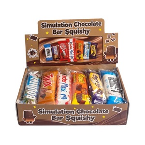 Wholesale 12 Pcs Simulation <strong>Chocolate</strong> Bar Squishy Toys Slow Rising Realistic Snack Food Squeeze Toys Stress Relief Novelty Toys - Product Image 5