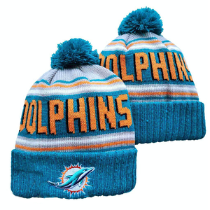 Nuevo diseño personalizado 100% algodón 3D bordado gorros de invierno de punto para equipos de fútbol americano-Sombrero de Viaje Unisex - Product Image 3