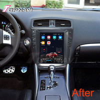 Reproductor MP4 de vídeo para coche con pantalla táctil de 10,4 "para Lexus IS250/IS350 2006 2007 2008 2009 2010 2011 2012 3 + 32 GB GPS Android inalámbrico