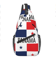 Sac bandoulière de haute qualité avec drapeau du Panama, logo personnalisé, sac de poitrine, sac à dos bandoulière, sac de voyage