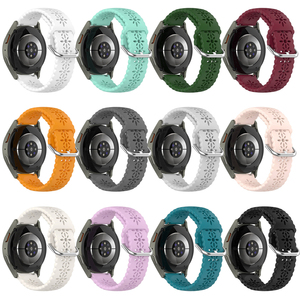 สายซิลิโคนสำหรับ <span class=keywords><strong>Fossil</strong></span> <span class=keywords><strong>Gen</strong></span> <span class=keywords><strong>6</strong></span> 44mm Gen6 <span class=keywords><strong>Gen</strong></span> 5 5e/Gen5 LTE 45mm สายอ่อนทดแทน20mm 22mm ระบายอากาศได้ดี - Product Image 2