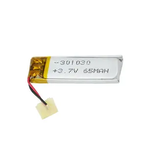 Piccolo lipo 3 7V 301030 60mah 65mah 70mah batteria ai polimeri di litio 031030 agli ioni di litio