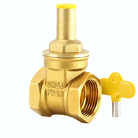 Válvula de Compuerta de Latón Z15W-16 1/2-2 pulgadas PN16 con Vástago Ascendente, Asiento de PTFE, Ojo para Candado y Maneta de Bloqueo NPT CE NSF61 WRAS DN15-DN50 Fabricante