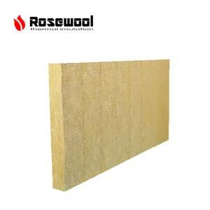 Aislamiento térmico de pared externa Construcción Materiales de construcción Resistente al fuego Alta calidad 40-100k Tablero/Panel de lana de roca