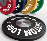 10 15 25 35 45 55 Lb Couleur Pare-chocs Poids Plaque Haltérophilie Pare-chocs Plaques Compétition Barbell Plaques