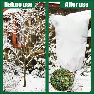 Protection hivernale pour les plantes, housse de protection contre le gel pour les plantes de 60 cm x 80 cm avec cordon de serrage - Product Image 5