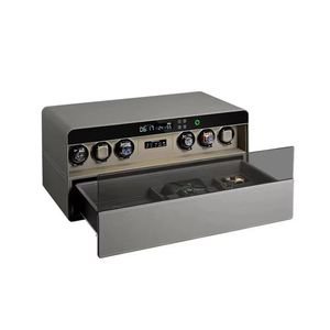 Caja Fuerte HSTE <span class=keywords><strong>con</strong></span> Cerradura de Huella Digital <span class=keywords><strong>LED</strong></span>, Silenciosa, Digital, <span class=keywords><strong>con</strong></span> Ventana de Cristal, Giratoria, para Exhibición, Almacenamiento, Reloj Automático, Joyero Triple - Product Image 1