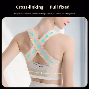 <span class=keywords><strong>Correcteur</strong></span> de posture pour femmes et hommes, réglable, redresseur de dos supérieur, soulagement des douleurs au cou, aux épaules et au dos supérieur - Product Image 3