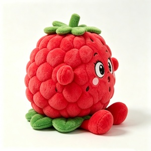 Peluche de Frambuesa Personalizado, Suave y Rojo, con Textura Rugosa, Adorable Almohada de Peluche de Frambuesa, Lindo Juguete de Peluche de Frambuesa - Product Image 5