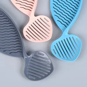 Nuevo colador de plástico en forma de media luna con mango de silicona para filtrar agua, arroz, frutas, pasta, utensilios de cocina - Product Image 3