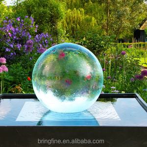 Bahçe su doğal dekorasyon paslanmaz çelik akrilik küre çeşme heykeli çeşme heykeli - Product Image 4