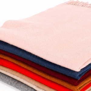 Cashmere Shawl Custom Logo Solid Color <b>Wool</b> Cashmere Scarf Winter Warm Long <b>Wrap</b> Muffler Factory Direct Wholesale - Product Image 1
