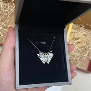 Pendentif Bouddha en jadéite bleue naturelle, argent pur S925 incrusté, collier Bouddha Maitreya, nouveau collier fin chinois - Product Image 5