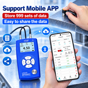 เครื่องวัดความหนาอัลตราโซนิก Linshang LS215 สำหรับการทดสอบโลหะ แก้ว เซรามิก และพลาสติกแบบไม่ทำลาย พร้อมความแม่นยำ ±2% - Product Image 6