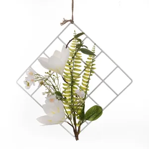 Flower Supplier Artificial Hand Made White Orchid For Indoor Decoration Cymbidium Rose