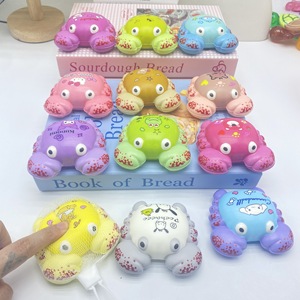 Jouets de petite <span class=keywords><strong>tortue</strong></span> et de crabe pour enfants, plaisir de pincement, rebond lent, sacs aveugles anti-stress, correspondance des couleurs, lueur dans le noir - Product Image 3