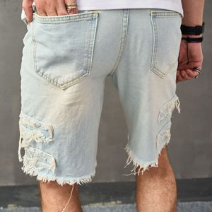 Shorts de Mezclilla Desgastados al por Mayor para Hombre - Product Image 4