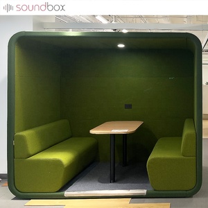 Phân vùng mở với gian hàng sofa thoải mái cho văn phòng và các cuộc họp cho năng suất và hợp tác - Product Image 1