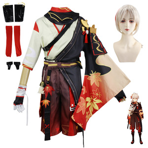 Offre Spéciale jeu <span class=keywords><strong>Genshin</strong></span> <span class=keywords><strong>Impact</strong></span> personnage de dessin animé Kaedehara <span class=keywords><strong>Kazuha</strong></span> Cosplay costume de luxe Halloween fille château carnaval fête - Product Image 2