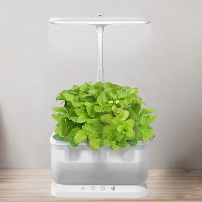 Minikit hidropónico vertical inteligente para jardín, macetas y jardineras inteligentes con luz LED, para interior y jardín